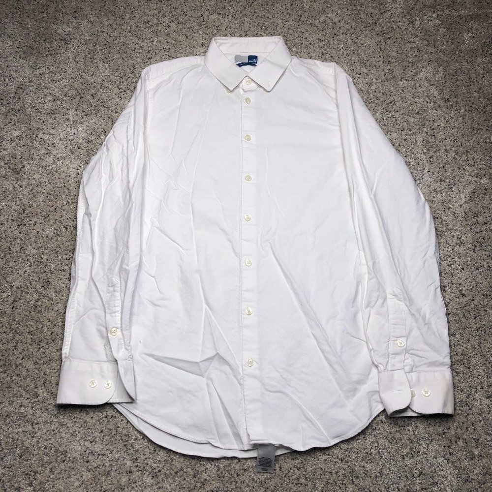 14th & Union Button Up Shirt Adult Medium Extra Trim Fit White Formal Mens